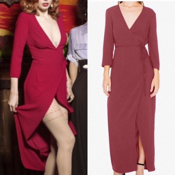 american apparel julliard wrap dress